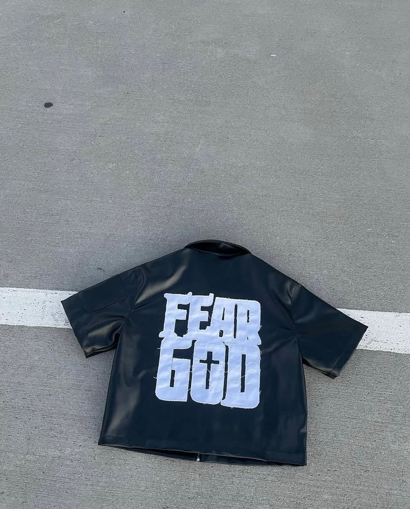 Fear God leather Jacket