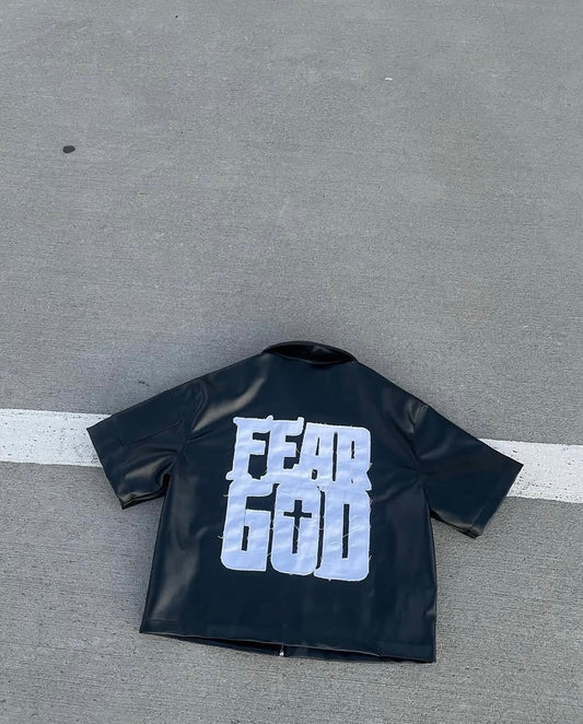 Fear God leather Jacket