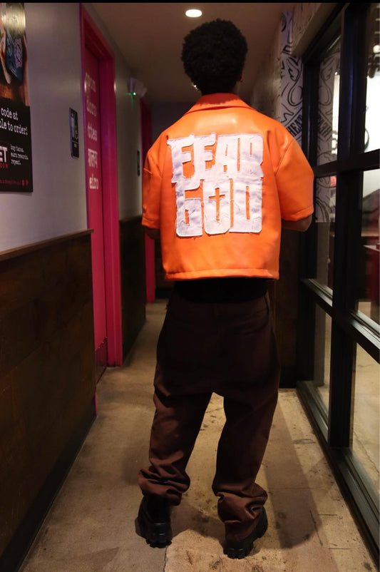 Fear God leather Jacket